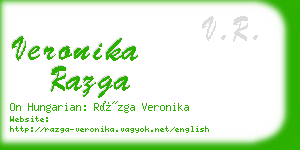 veronika razga business card